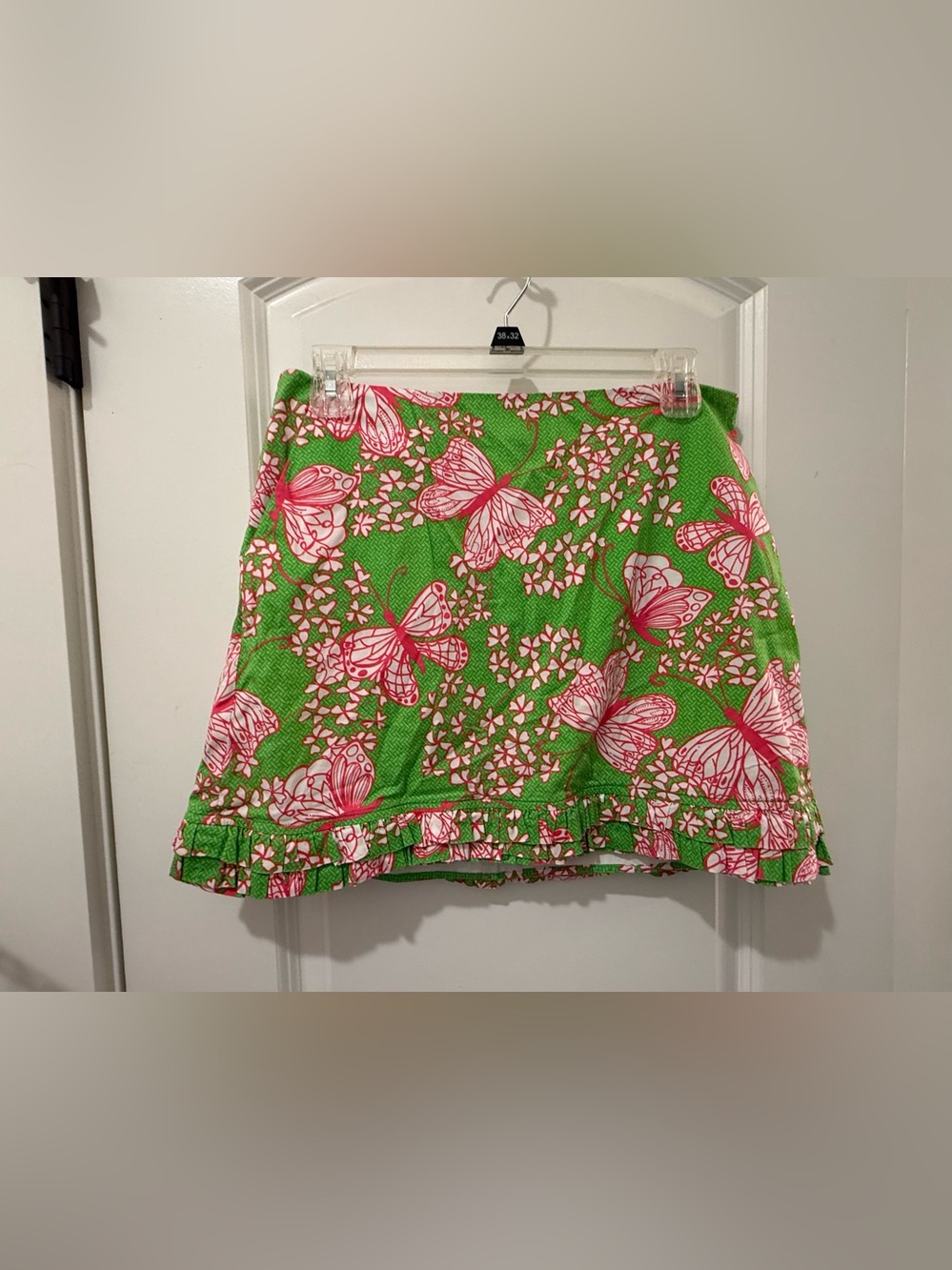 Lilly Pulitzer Green and Pink Floral Print Top